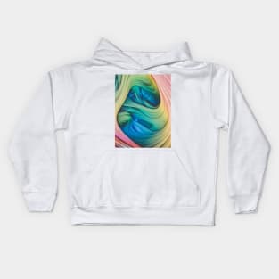 Psychedelic Taffy Colorful Abstract Art Kids Hoodie